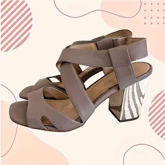 Calvin Klein Slingback Strappy Heeled Sandals - Picture 2 of 8